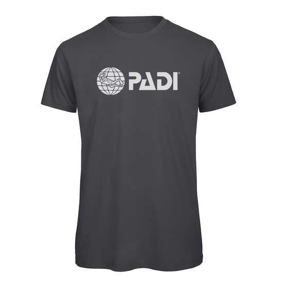 Men's PADI Classic Logo Tee - Dark Grey
