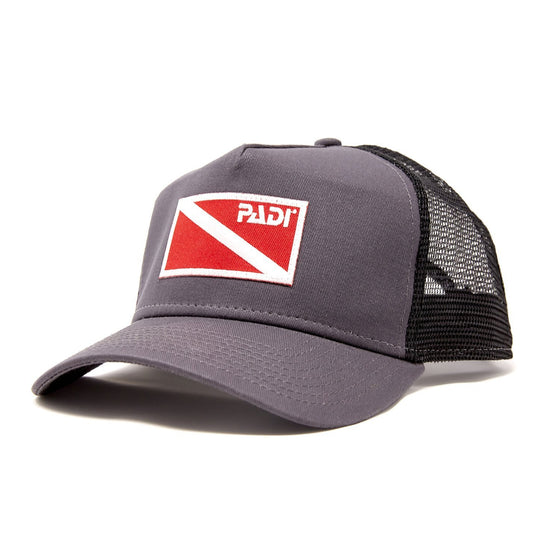 Diver Down Trucker Hat with PADI Dive Flag - Multiple Colors