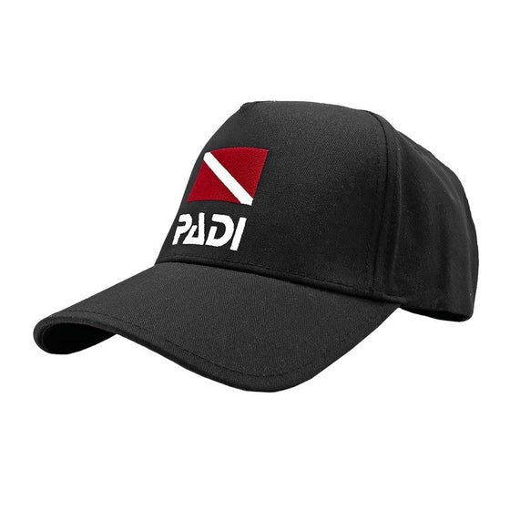 Recycled Plastic, PADI Dive Flag Hat – Black